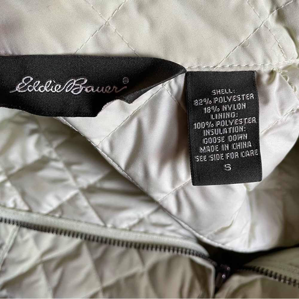 Eddie Bauer Sage Green Real Down Jacket - Picture 3 of 4